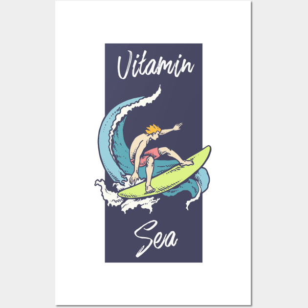 Surf „Vitamin Sea“ Wall Art by evergreen_brand